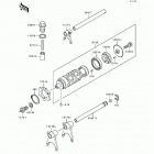 Eliminator 250 (EL250-E2) Валы и вилки переключения передач