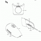 Eliminator 250 (EL250-E2) Decals(red / rose)