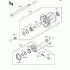 KDX250 (KDX250-D2) Front hub@(kdx250-d2 / d3 / d4)