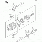 KDX200 (KDX200-E6) Change drum / shift fork