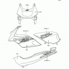 Ninja 500 (EX500-D1) Decals(red)(ex500-d1)
