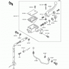 KDX250 (KDX250-D2) Главный тормозной цилиндр,передний