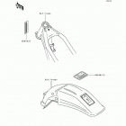KDX250 (KDX250-D2) Наклейки предупреждения