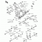 KDX250 (KDX250-D2) Рама ,крепежные детали