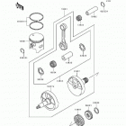 KDX250 (KDX250-D2) Crankshaft / piston