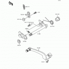 KDX250 (KDX250-D2) Механизм переключения передач