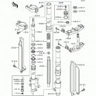 KDX200 (KDX200-E6) Front fork(kdx200-e5 / e6)