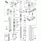 KDX250 (KDX250-D2) Front fork@(kdx250-d2 / d3 / d4)