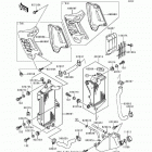 KDX200 (KDX200-E5) Radiator(kdx200-e4 / e5)
