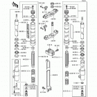 KX80 (KX80-T2) Front fork(kx80-t2 / t3)