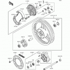 EX500 (EX500-A6) Rear wheel / chain / coupling