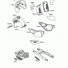 KLR650 (KL650-A6) Decals(blue / white)