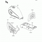 Vulcan 500 (EN500-A4) Decals(en500-a4)(red / gray)
