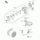 EX500 (EX500-A6) Масляный и водяной насос. фильтр масленый