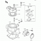 KX80 (KX80-T2) Цилиндр и головка цилиндров
