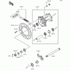 KX250 (KX250-J1) Задняя ступица колеса