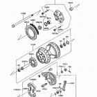 KLR250 (KL250-D9) Задняя ступица колеса