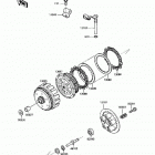KLR250 (KL250-D9) Сцепление