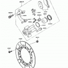 KLR250 (KL250-D9) Передний суппорт тормозной
