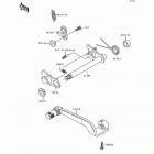 KDX200 (KDX200-E2) Механизм переключения передач
