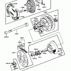 KE100 (KE100-B6) Задняя ступица колеса