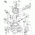 KDX200 (KDX200-E2) Цилиндр и головка цилиндров