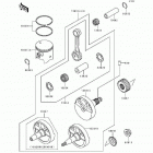 KDX200 (KDX200-E2) Crankshaft / piston