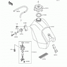 KX500 (KX500-E2) Топливный бак
