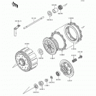 KX500 (KX500-E2) Сцепление