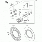 KDX200 (KDX200-E2) Передний суппорт тормозной