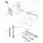 KDX250 (KDX250-D1) Decals(kdx250-d1)