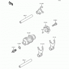 Tengai (KL650-B2) Change drum / shift fork