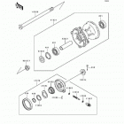 KDX250 (KDX250-D1) Front hub(kdx250-d1)