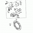 KLR650 (KL650-A1) Передний суппорт тормозной