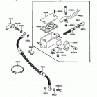 KLR650 (KL650-A1) Главный тормозной цилиндр,передний