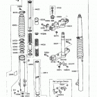 KLR650 (KL650-A1) Передняя вилка