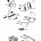 KLR650 (KL650-A3) Decal(blue / white)(kl650-a3 / a4)