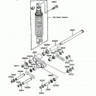 KLR250 (KL250-D4) Задняя подвеска