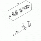 Vulcan 88 SE (VN1500-B1) Валы и вилки переключения передач