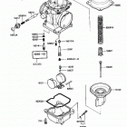 EX500 (EX500-A1) Карбюратор в разборе