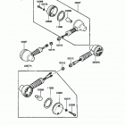 KLR250 (KL250-D4) Повторитель сигналов