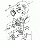 KLR250 (KL250-D4) Задняя ступица колеса