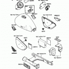 Vulcan 88 SE (VN1500-B1) Наклейки предупреждения