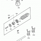 EX500 (EX500-A1) Валы и вилки переключения передач