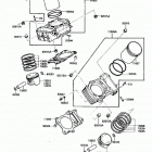 Vulcan 750 (VN750-A3) Цилиндр и поршни