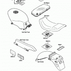 EX500 (EX500-A1) Наклейки предупреждения