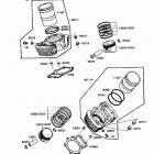 Vulcan 88 SE (VN1500-B1) Цилиндр и поршни