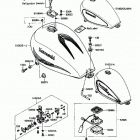 Vulcan 750 (VN750-A3) Топливный бак