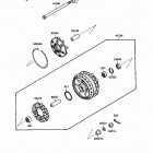 Vulcan 88 SE (VN1500-B1) Заднее колесо и цепь