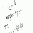 KLR250 (KL250-D4) Валы и вилки переключения передач